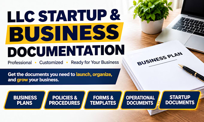 create professional llc startup and business documentation packages