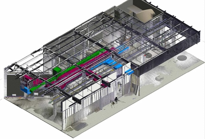 3d point cloud data in revit,scan to structural model,matterport asbuilt drawing