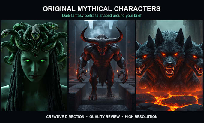 create custom cinematic fantasy character art