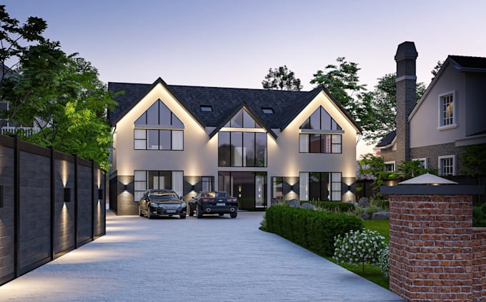 do exterior rendering of our house