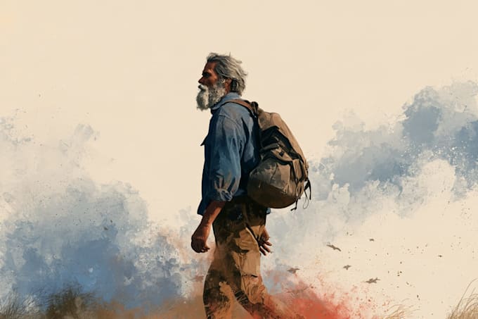 draw a digital watercolor illustration