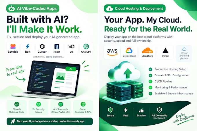 rescue your messy ai apps and deploy them on real cloud hosting