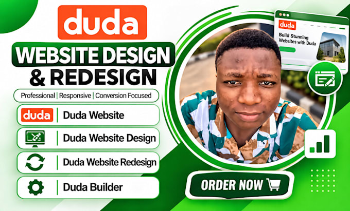 build duda website design and redesign, duda website builder, duda landing page