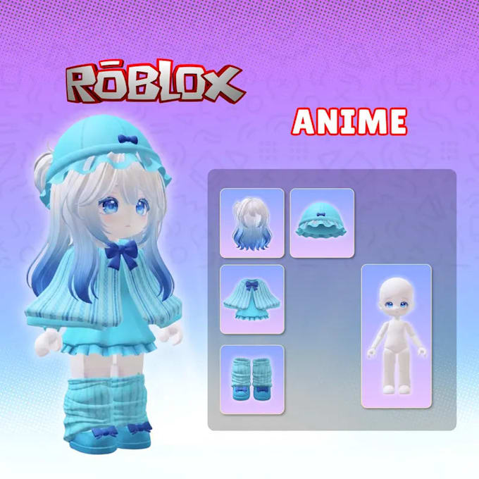 create custom roblox ugc accessories, hairs, 3d models and outfits