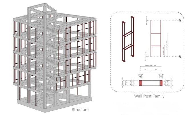 create structural revit bim and shop drawings