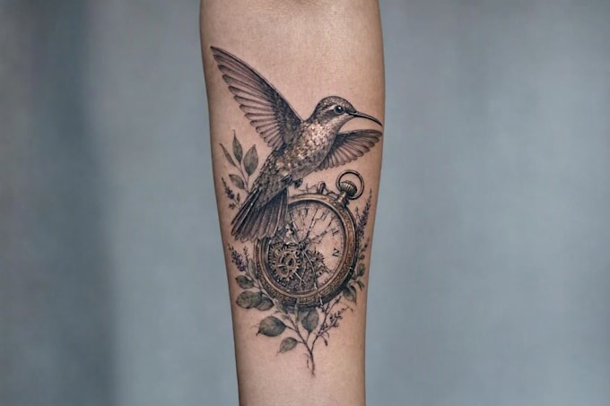 create a realism tattoo design with professional artwork