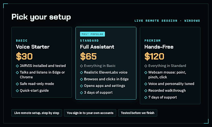 set up a jarvis ai voice assistant on your windows PC