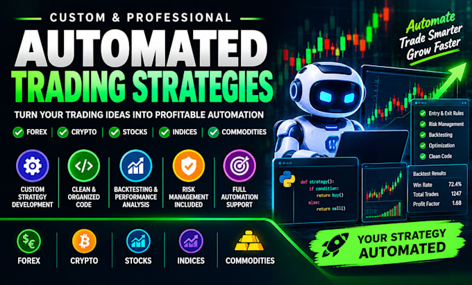 build custom automated trading strategies for forex crypto and stocks