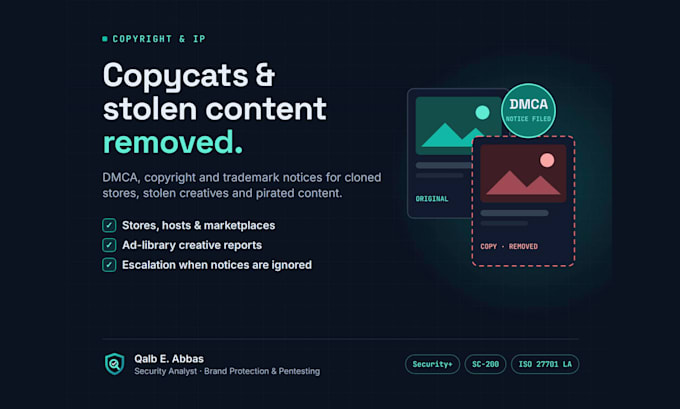 send dmca takedown notices to remove your stolen content