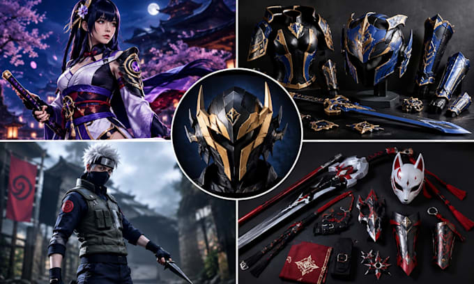 create custom anime cosplay costumes armor props and accessories