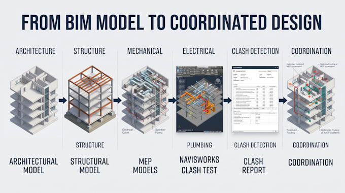do mep clash detection and bim coordination in navisworks and revit clash report