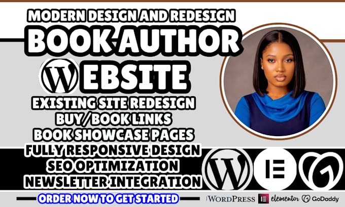 author website, author website redesign, writer website, book author website