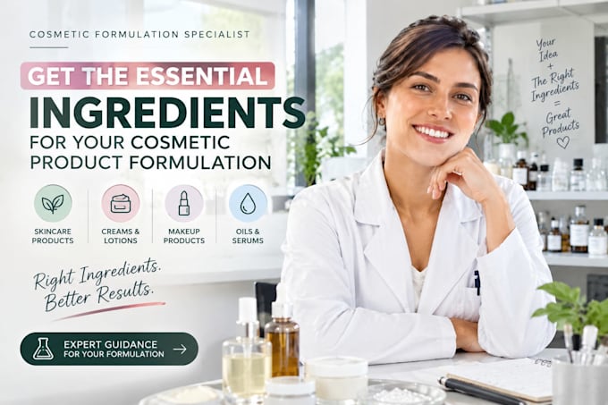 help you select ingredients for your cosmetic product formulation