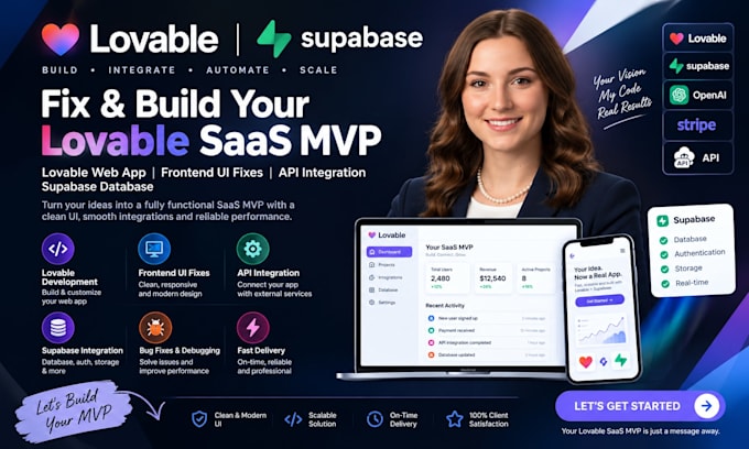 fix lovable saas mvp lovable web app frontend UI bugs supabase API integration