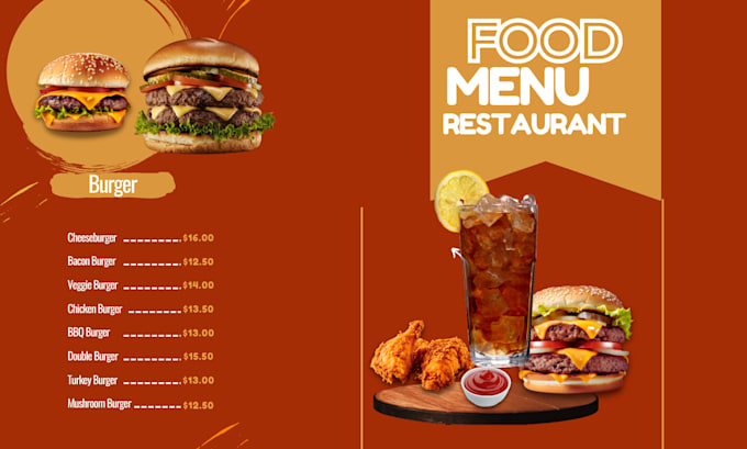 design italian food menu