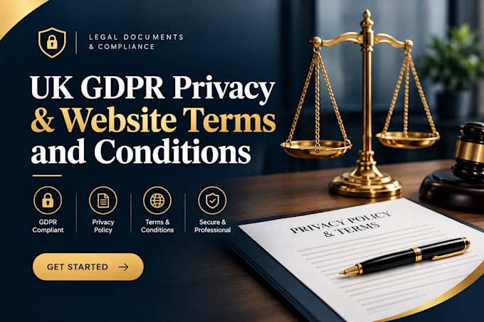 draft UK gdpr privacy and website terms and conditions