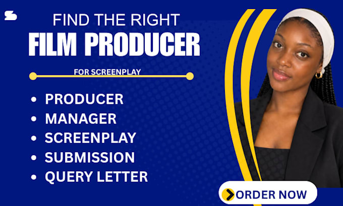 literary agent manager and producer for screenplay