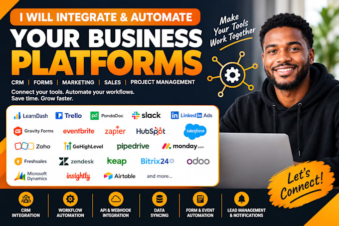 integrate learndash trello pandadoc slack linkedin ads gravityforms eventbrite