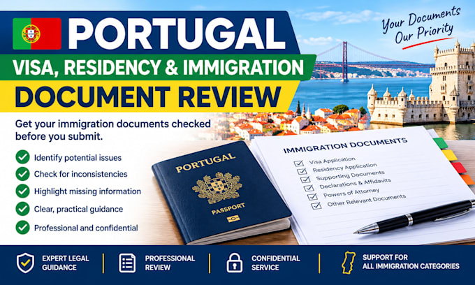 review your portugal visa, residency and immigration documents