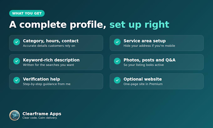 set up and optimize your business profile for google maps