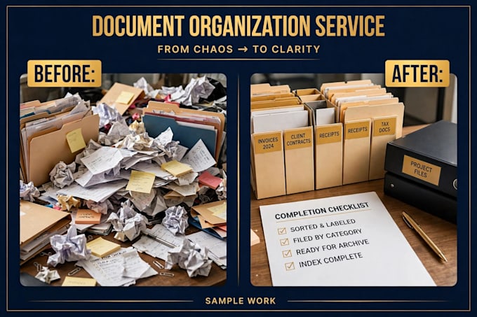 organize your messy paperwork into a simple system you can actually use