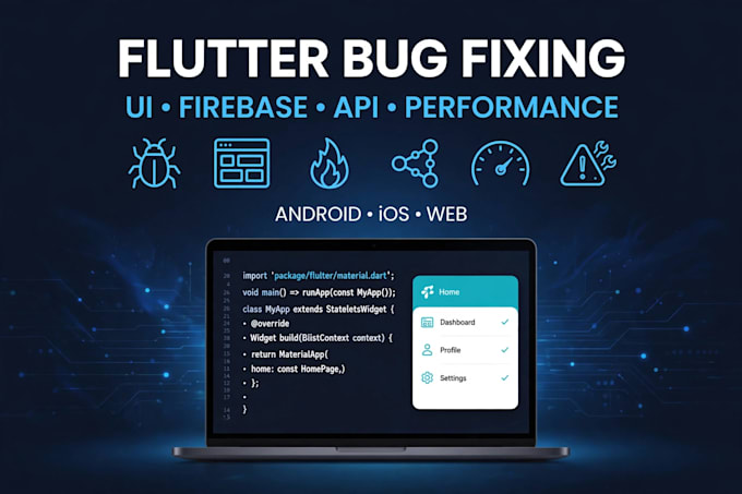 fix bugs and errors in your flutter android app