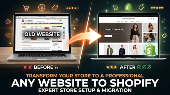 migrate wordpress website to a shopify store, or clone any website to shopify