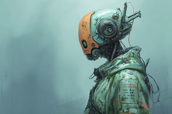 sci fi character illustration or sci fi character