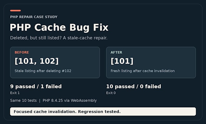 fix one small laravel or PHP bug