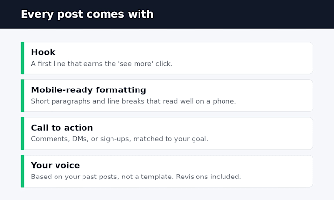write linkedin posts for founders, coaches, and edtech brands