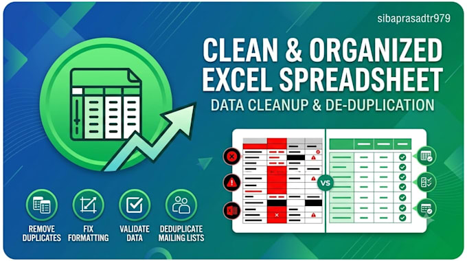 clean up and deduplicate your excel mailing list in two