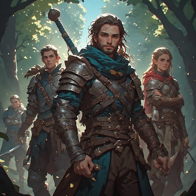 create creative fantasy character artwork