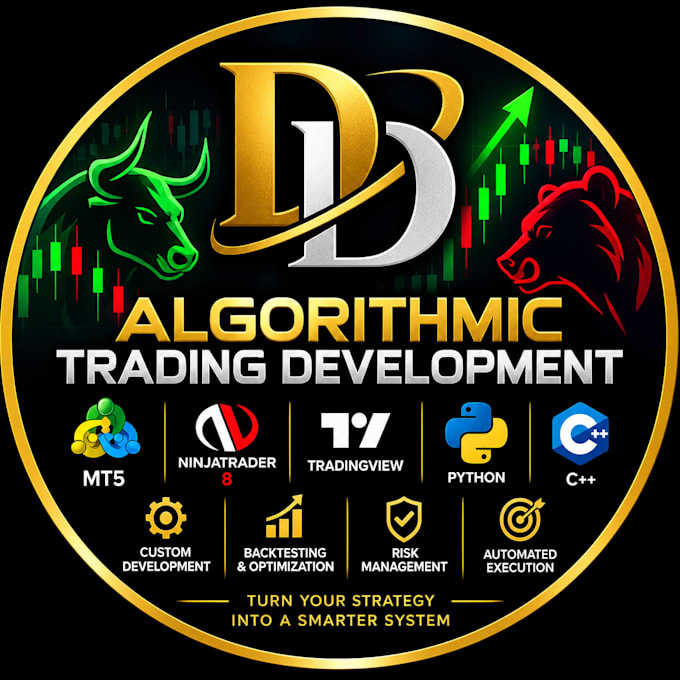 develop custom algorithmic trading bots metatrader4,5ninjatrader trading view hf