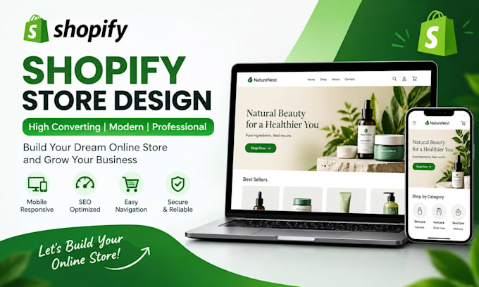 design a high converting shopify online store