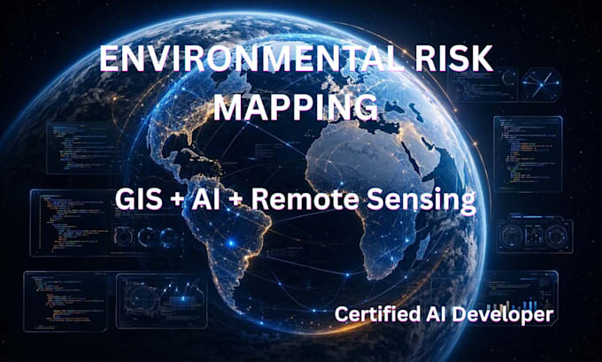 create environmental risk maps and geospatial analysis using gis and ai