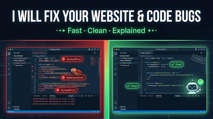 debug and fix your website or web app errors fast