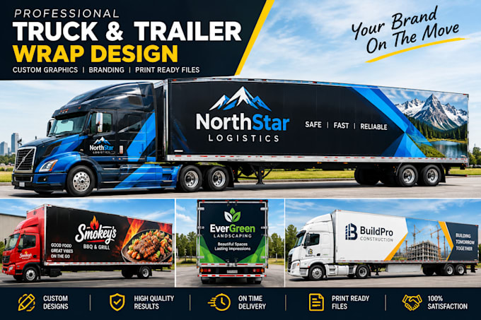 design professional truck wrap trailer wrap and lorry