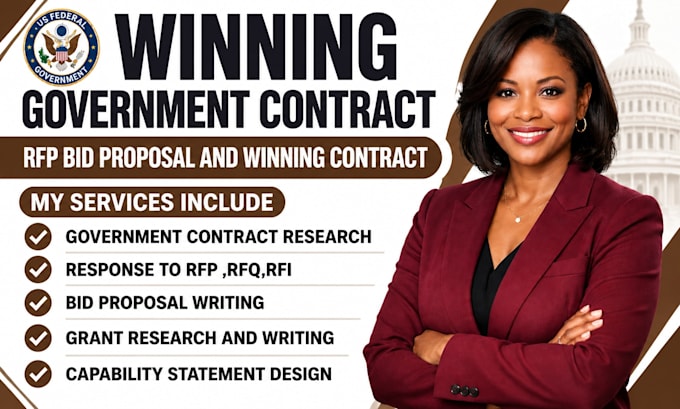 research government contract write bid proposal response to rfp rfq bid proposal