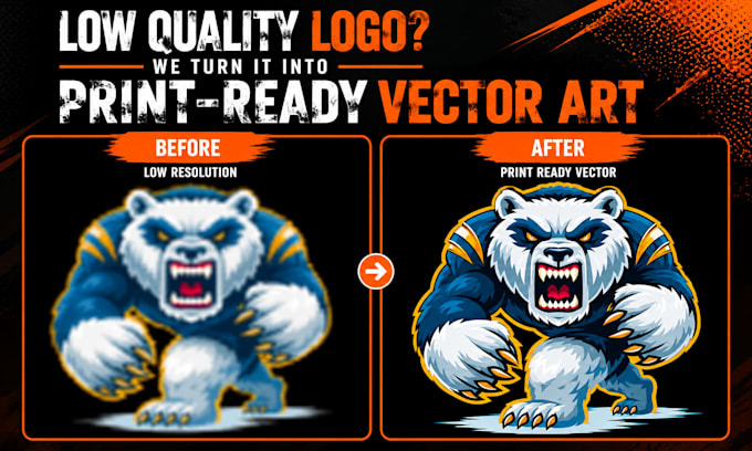 vector trace and vectorize my logo and image into a clean vector file