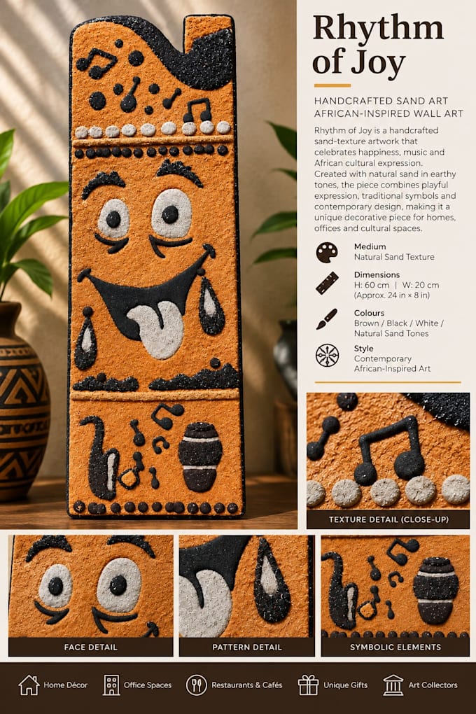 create unique african inspired artwork and illustrations