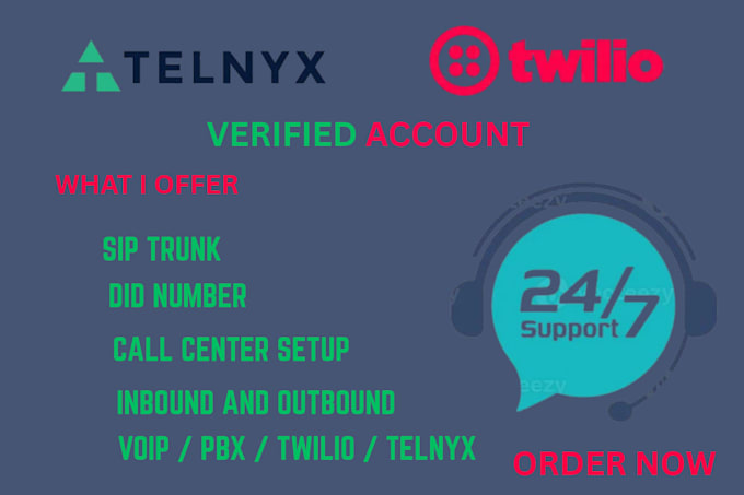 setup telnyx siptrunk 3cx inbound outbound twillo did number