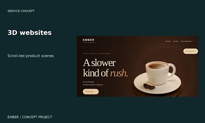 build a cinematic 3d website with scroll animations