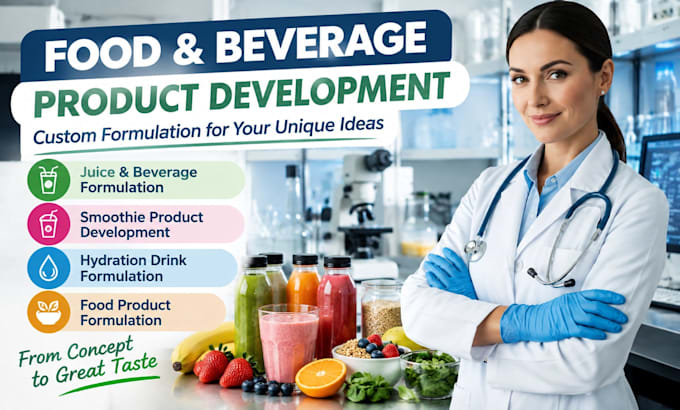 develop custom food product formulation, recipes and product