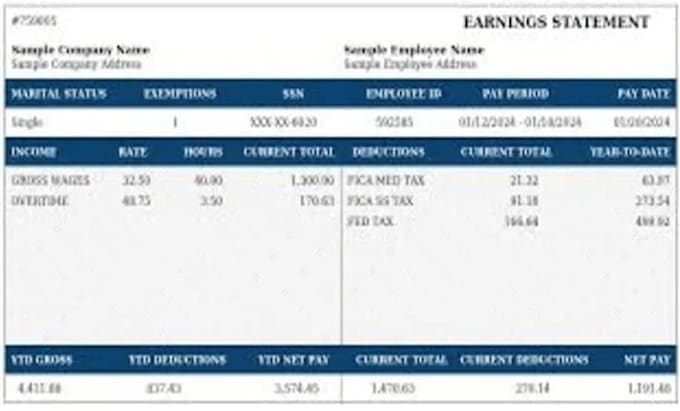 do payroll, adp stubs ,w2 1099 and 1040, paychecks