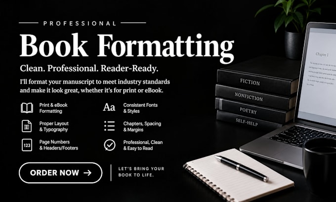 professionally format your manuscript for publishing
