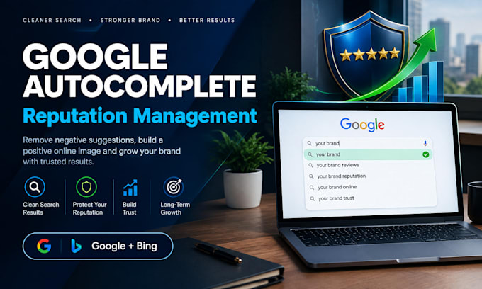 do google autocomplete, bing autosuggestion and reputation management