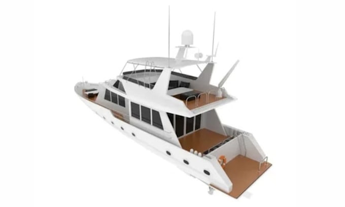create 3d boat models, yacht design, 3d ship models, 3d rendering and printing