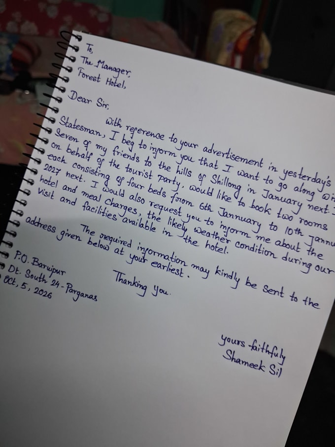 write clean notes and letters with my neat hand writting