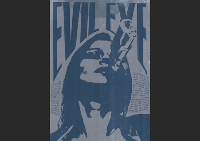 design a bold and loud poster in an experimental design