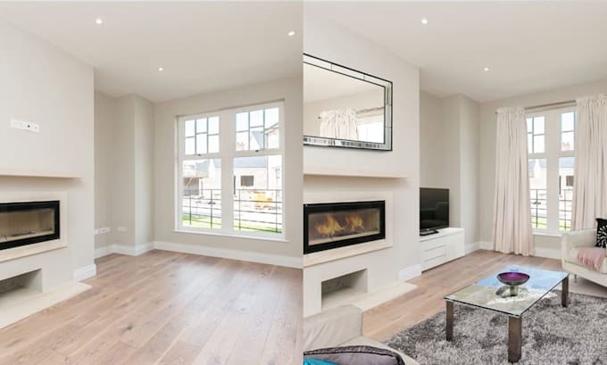 do real estate virtual home staging, renovation, 3d interior rendering in revit